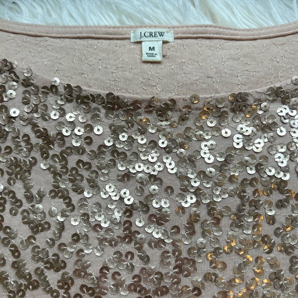 J. Crew Sequined Gold Top - Medium - Picture 3 of 6